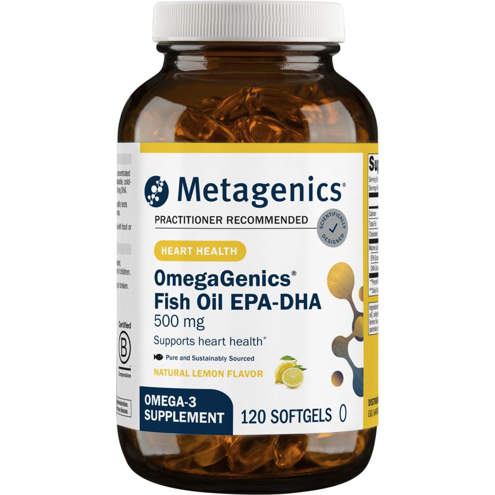 OmegaGenics® Fish Oil EPA-DHA 500mg Metagenics