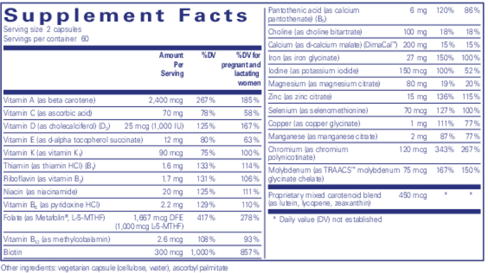 PreNatal Nutrients Pure Encapsulations