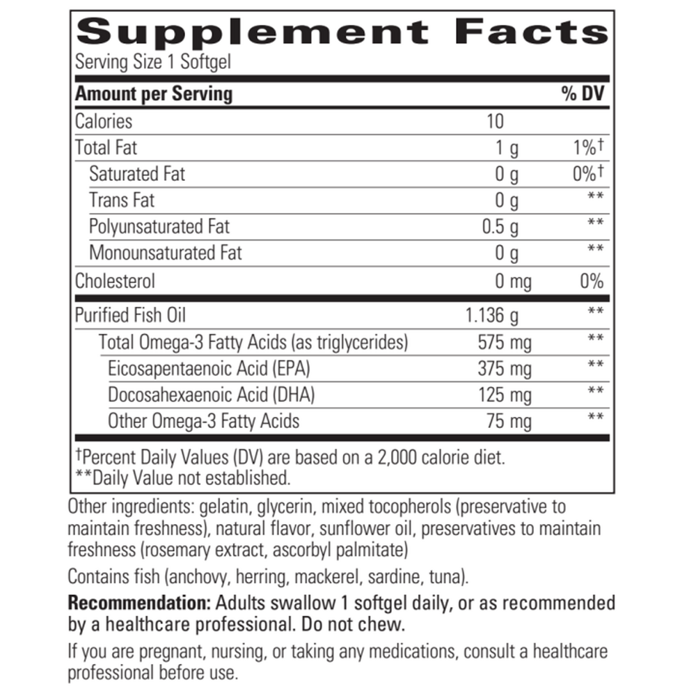 Pure Omega HP Softgels Integrative Therapeutics