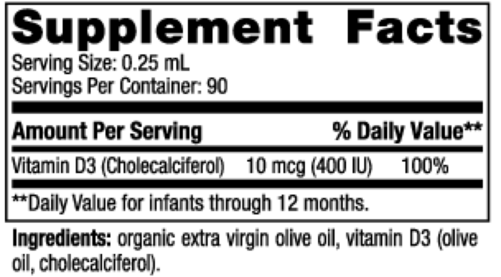 Baby's Vitamin D3 Liquid Nordic Naturals