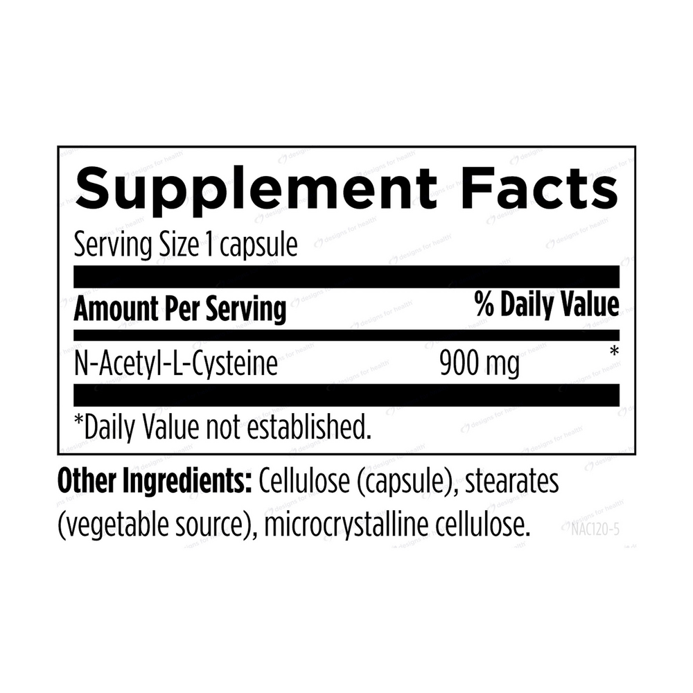NAC (Formerly N-Acetyl-L-Cysteine) Designs for Health