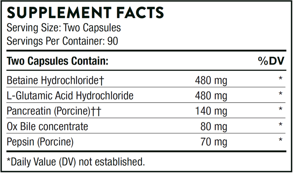 Advanced Digestive Enzymes (formerly Bio-Gest) - Thorne