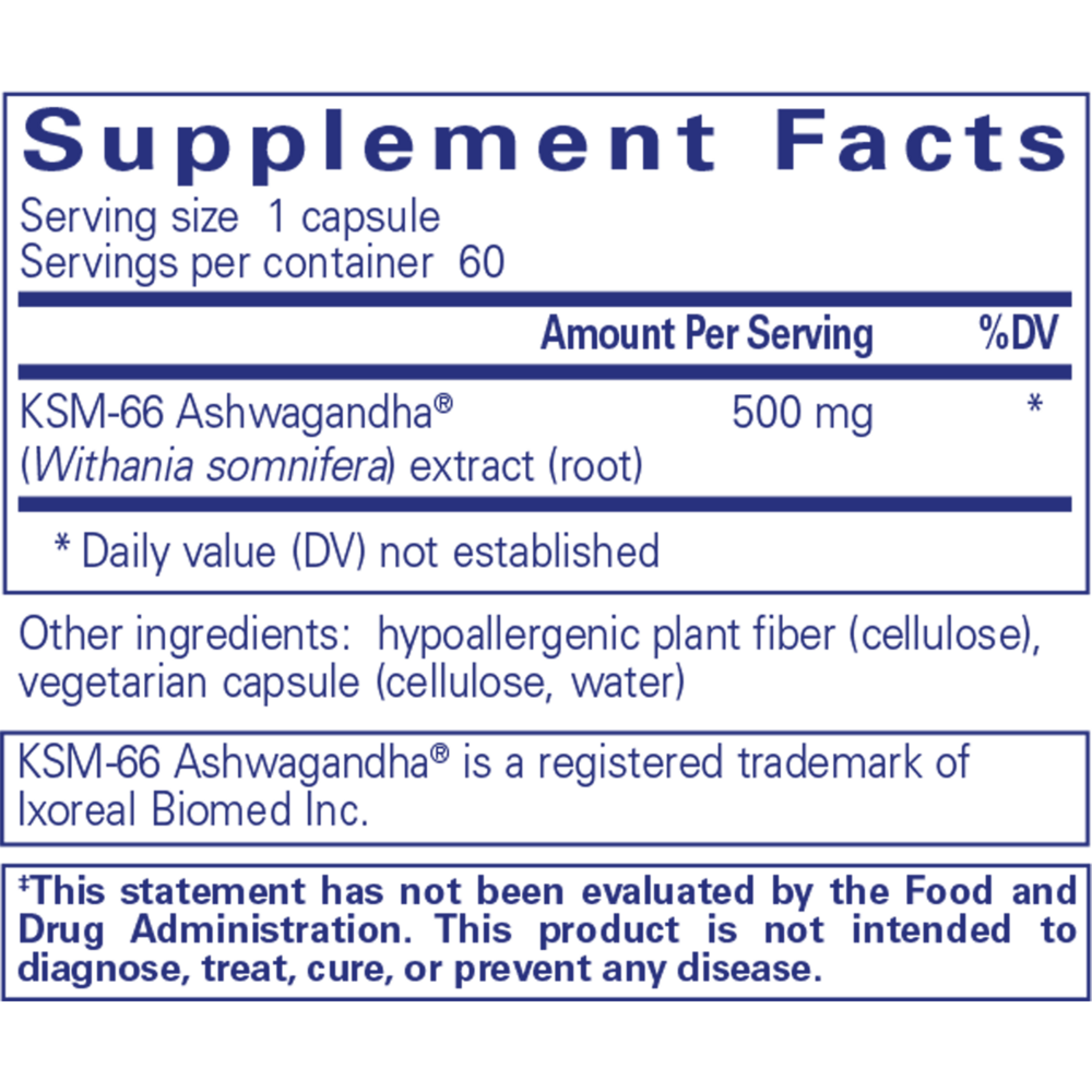 Ashwagandha - Pure Encapsulations