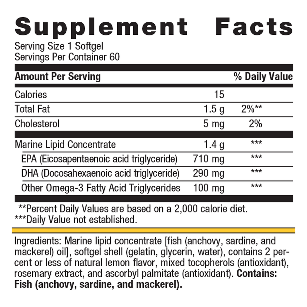 OmegaGenics EPA-DHA 1000 Fish Oil - Metagenics