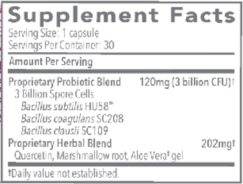 Proflora4R Restorative Probiotic Combination Biocidin Botanicals