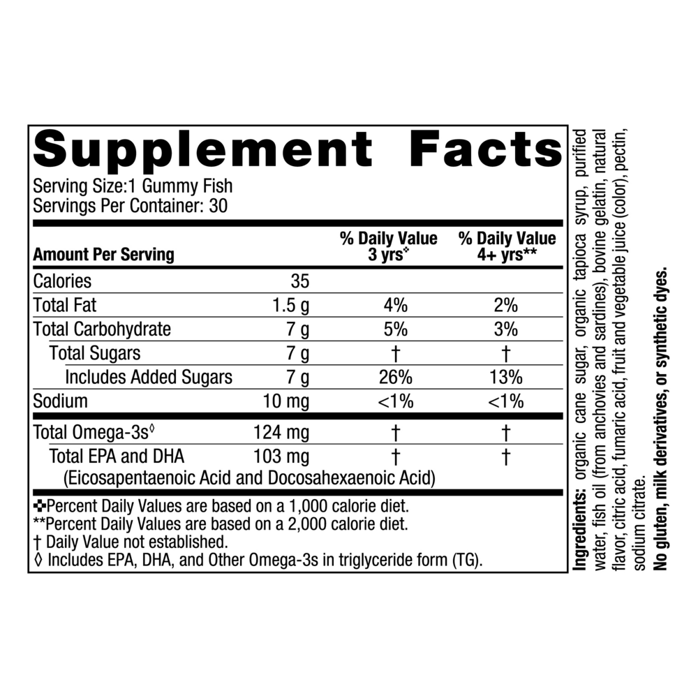 Nordic® Omega-3 Gummy Fish Nordic Naturals