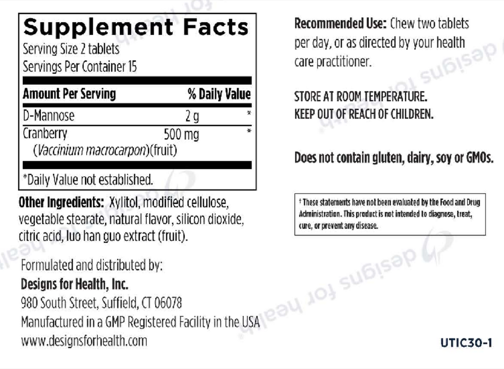 UT Intensive Chewables Designs for Health