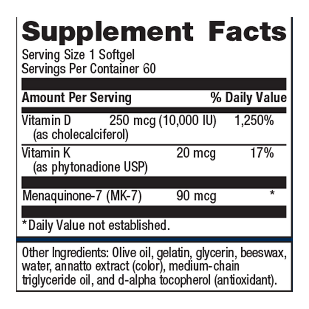 Vitamin D3 10,000 + K Metagenics