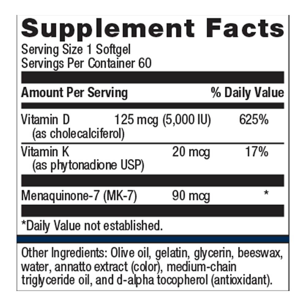 Vitamin D3 5000 + K Metagenics