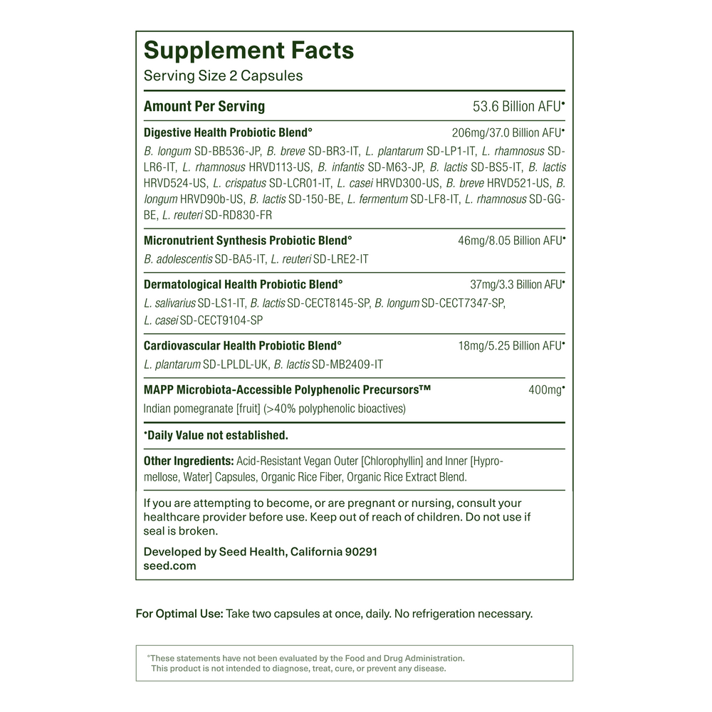 Seed DS-01® Daily Synbiotic Seed