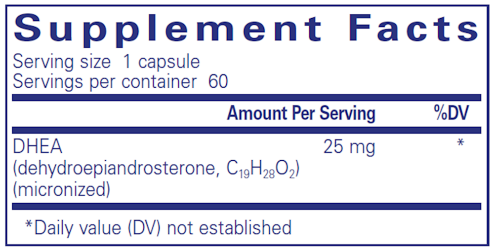 DHEA 25mg Pure Encapsulations