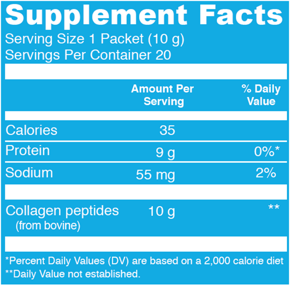 Collagen Peptides Unflavored Stick Packs Vital Proteins